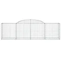 Panier de gabions arqué 300x50x80/100 cm Fer galvanisé