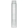 Panier de gabions arqué 200x50x200/220 cm Fer galvanisé