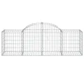 Panier de gabions arqué 200x50x60/80 cm Fer galvanisé