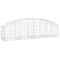 Panier de gabions arqué 200x50x40/60 cm Fer galvanisé