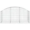 Panier de gabions arqué 150x50x60/80 cm Fer galvanisé
