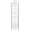 Panier de gabions arqué 100x50x180/200 cm Fer galvanisé