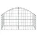 Panier de gabions arqué 100x50x40/60 cm Fer galvanisé