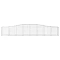 Panier de gabions arqué 400x50x60/80 cm Fer galvanisé