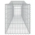 Panier de gabions arqué 400x50x60/80 cm Fer galvanisé