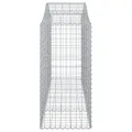 Panier de gabions arqué 200x50x100/120 cm Fer galvanisé