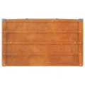 Lit surélevé de jardin rouillé 400x80x45 cm acier corten