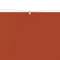 Auvent vertical Terre cuite 100x1000 cm Tissu oxford