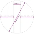 Bâche de piscine gris clair Ø550 cm géotextile polyester
