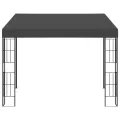 Belvédère mural 3x3 m Anthracite Tissu