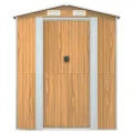 Abri de jardin Marron clair 192x606x223 cm Acier galvanisé