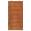 Lit surélevé de jardin rouillé 160x40x77 cm acier corten