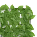 Écran de balcon avec feuilles vert 500x150 cm