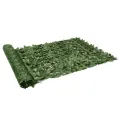 Écran de balcon avec feuilles vert foncé 600x150 cm