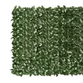 Écran de balcon avec feuilles vert foncé 600x150 cm