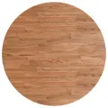 Dessus de table rond Marron clair Ø70x1,5 cm Bois chêne traité