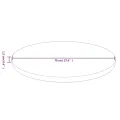 Dessus de table rond Marron clair Ø70x1,5 cm Bois chêne traité