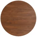 Dessus de table rond Marron foncé Ø70x1,5cm Chêne massif traité