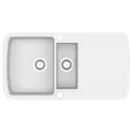 Évier de cuisine Granit Double lavabo Blanc