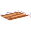 Dessus de table bois massif d'acacia 15-16 mm 60x80 cm