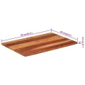 Dessus de table bois massif d'acacia 25-27 mm 60x90 cm