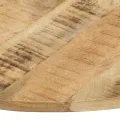 Dessus de table Bois de manguier solide Rond 15-16 mm 80 cm