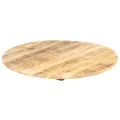 Dessus de table Bois de manguier solide Rond 15-16 mm 80 cm