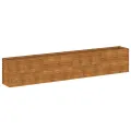 Lit surélevé de jardin 385x50x69 cm acier corten