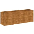 Lit surélevé de jardin 196x50x69 cm acier corten