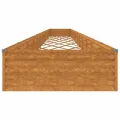 Lit surélevé de jardin 1150x100x36 cm acier corten