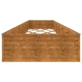 Lit surélevé de jardin 579 x 100 x 36 cm acier corten