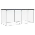Poulailler avec toit anthracite 203x98x90 cm acier galvanisé