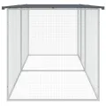 Poulailler avec toit anthracite 203x98x90 cm acier galvanisé