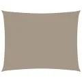 Voile de parasol tissu oxford rectangulaire 3x4 m taupe