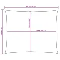 Voile de parasol tissu oxford rectangulaire 3x4 m taupe