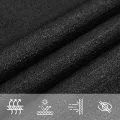 Voile d'ombrage 160 g/m² Noir 2x3 m PEHD
