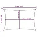 Voile d'ombrage 160 g/m² Noir 2x3 m PEHD