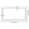 Dessus de table bois massif traité bordure assortie