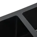 Évier de cuisine fait à la main Noir Acier inoxydable