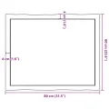 Dessus de table bois massif traité bordure assortie