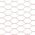 Grillage Acier avec revêtement en PVC 25x0,75 m Rouge