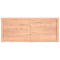 Dessus de table marron clair bois chêne massif traité