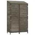 Remise de jardin Anthracite 102x52x174,5cm Bois de sapin solide