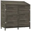 Remise de jardin Anthracite 102x52x112 cm Bois de sapin solide