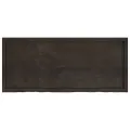 Dessus de table marron foncé bois chêne massif traité