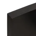 Dessus de table marron foncé bois chêne massif traité