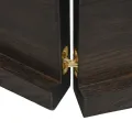 Dessus de table marron foncé bois chêne massif traité