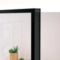 Porte d'intérieur Noir 83x201,5 cm Trempé verre aluminium fin