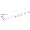 Dessus de table bois massif non traité bordure assortie