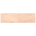 Dessus de table bois massif non traité bordure assortie
